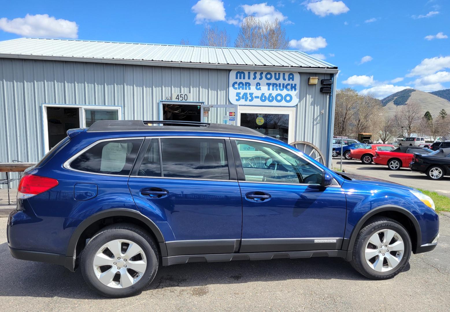 2011 Blue /Tan Subaru Outback Premium (4S4BRBGC7B3) with an 2.5L I4 engine, Automatic transmission, located at 450 N Russell, Missoula, MT, 59801, (406) 543-6600, 46.874496, -114.017433 - Nice One Owner AWD Outback. New Timing Belt and Water Pump. 2.5L I4 Engine. Automatic Transmission. Power Sunroof. Power Drivers Seat. heated Front Seats. Power Sunroof. Air. Cruise. Tilt. Power Windows and Locks. - Photo#3